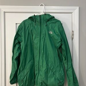 The North Face Green Rain Jacket